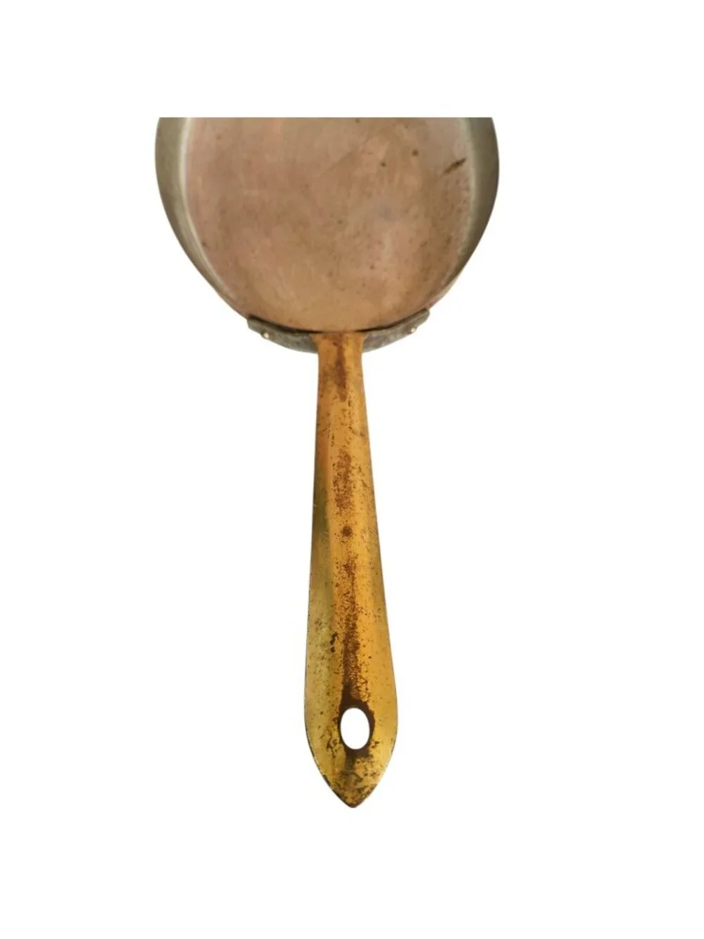 Vintage Oval Copper FISH Saute Pan 3 Rivet Brass Handle Made in Portugal